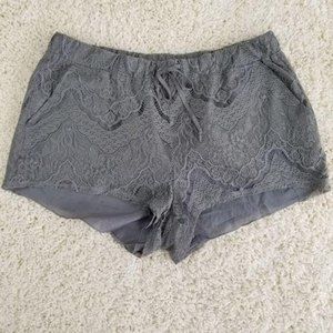 DIVIDED H&M 2" lace short shorts pull on gray M